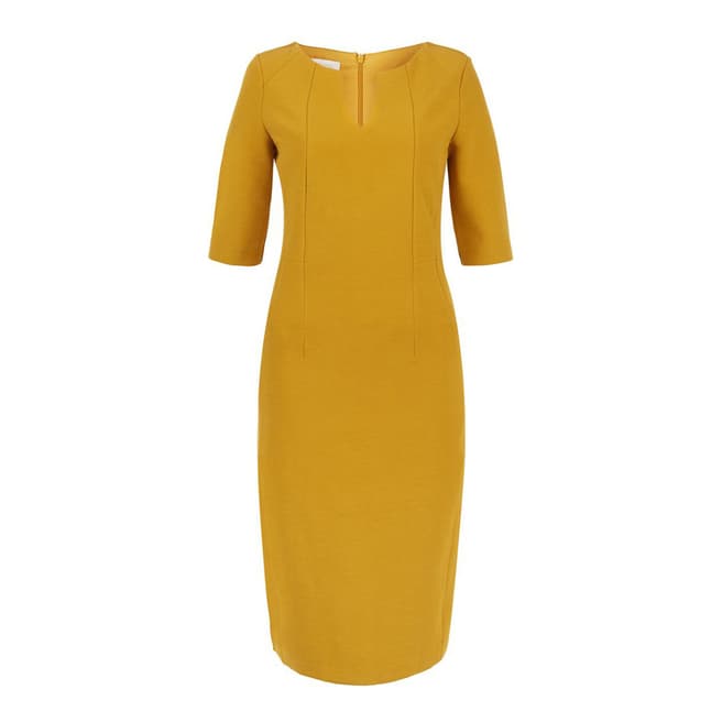 Hobbs London Yellow Eimear Dress