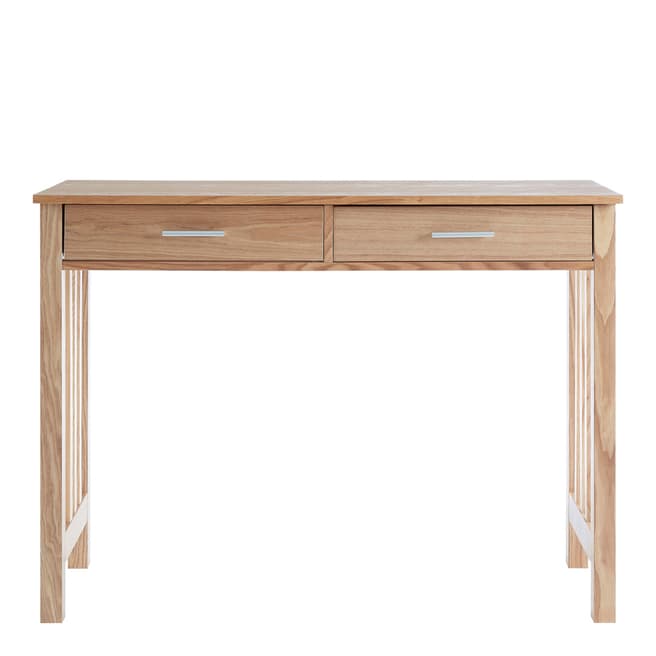 Premier Housewares Lincoln Ash Console Table, 2 Drawers