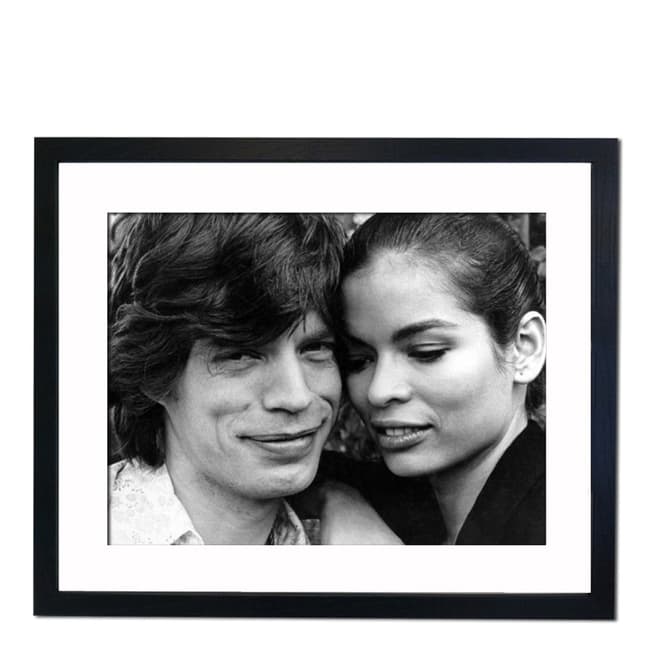 51 DNA Mick and Bianca Jagger Married 1971, Divorced 1979, Framed Art Print