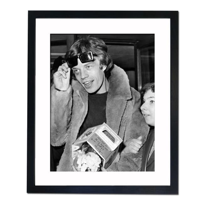 51 DNA Mick Jagger with a Black Eye in Paris 1966, Framed Art Print