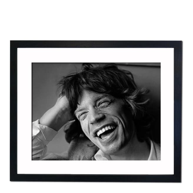 51 DNA Mick Jagger 1977, Framed Art Print