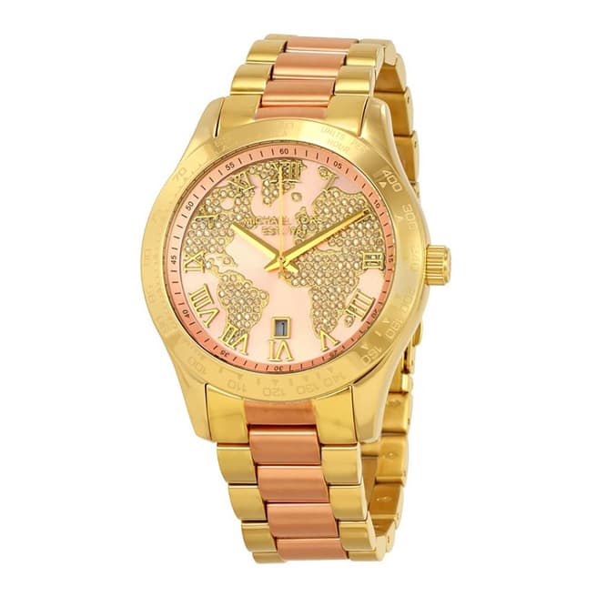 Michael Kors Women's Gold/Rose Gold Layton Watch