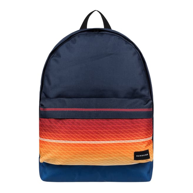 Quiksilver Navy/Orange Everyday Poster 25L Medium Backpack