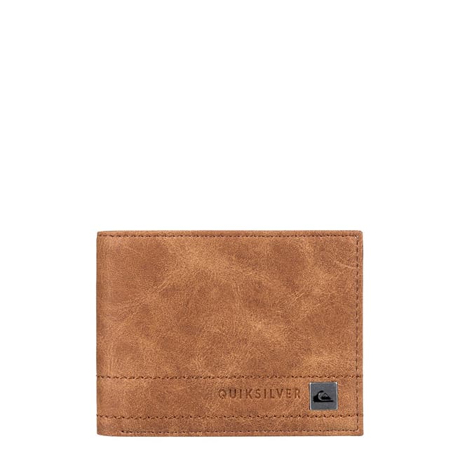 Quiksilver Tan Stitchy Bi-Fold Wallet 