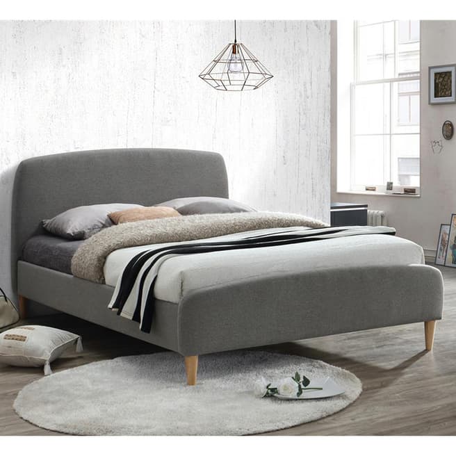 Birlea Quebec Double Bed Frame, Grey