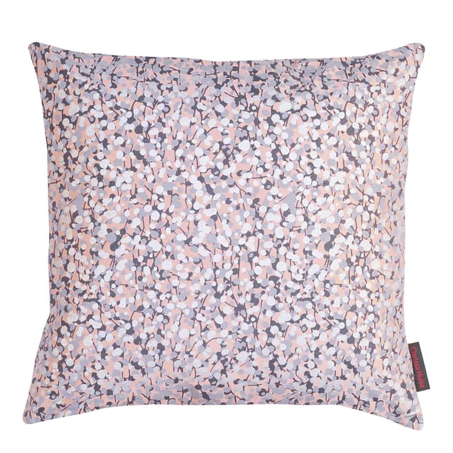 Clarissa Hulse Oyster/Smoke Garland Silk Cushion, 45x45cm