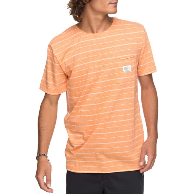 Quiksilver Orange/White Zermet T-Shirt