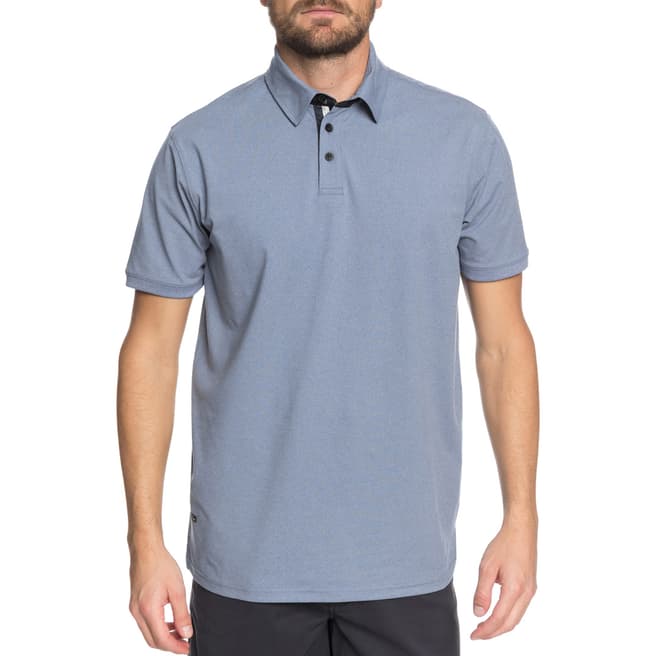 Quiksilver Light Blue Real Deal Polo Shirt 