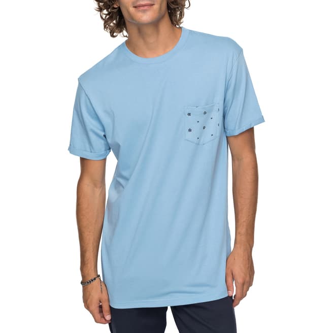 Quiksilver Dusk Blue Cotton Pocket Jungle T-Shirt 