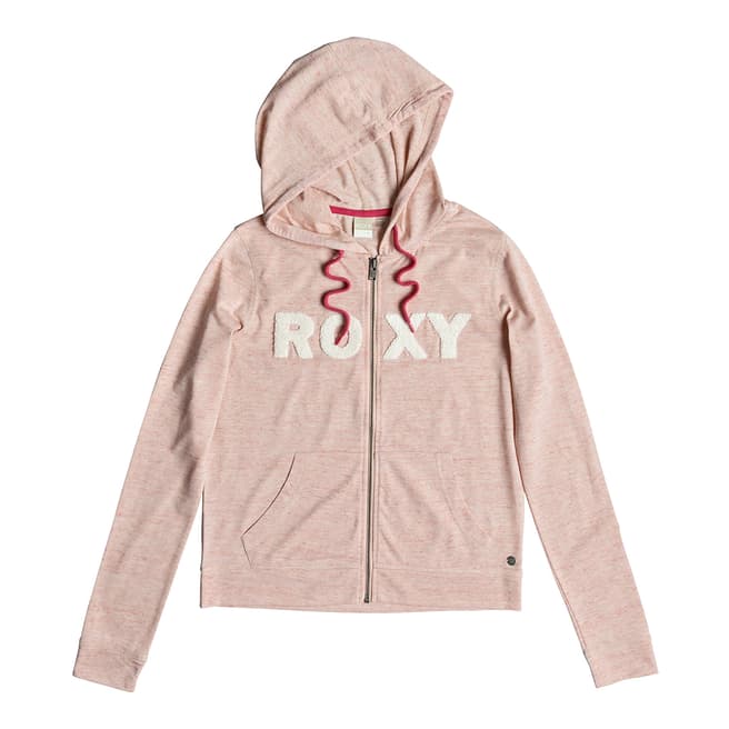 Roxy Pink Sunrise Power Zip-Up Hoodie