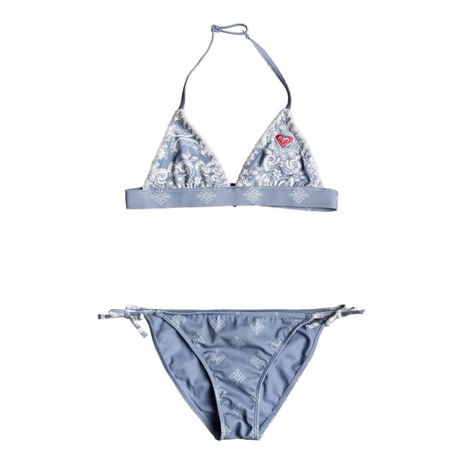 Roxy Nautical Summer Fixed Tri Bikini Set