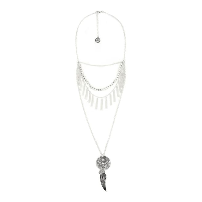 BiBi Bijoux Silver Layered Necklace