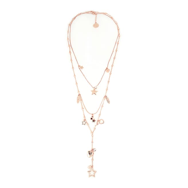 BiBi Bijoux Rose Gold Charm Layered Necklace