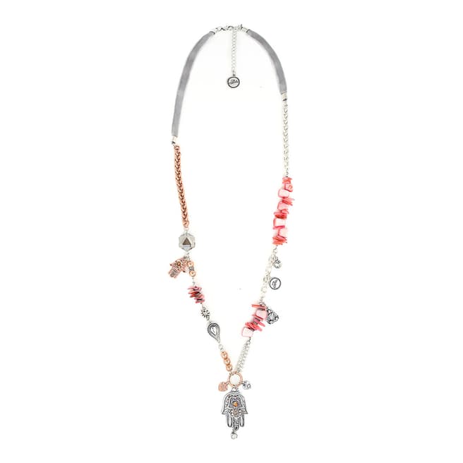 BiBi Bijoux Silver/Rose Gold Shell Necklace