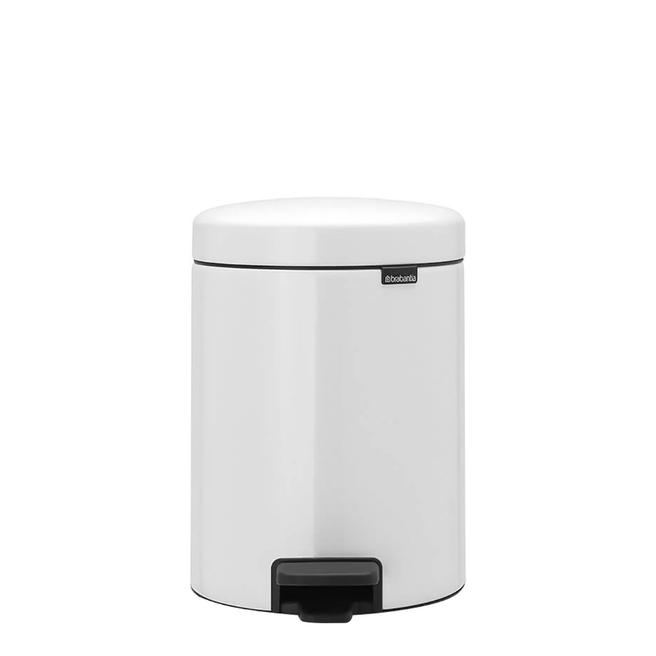 Brabantia NewIcon 5L Pedal Bin, White