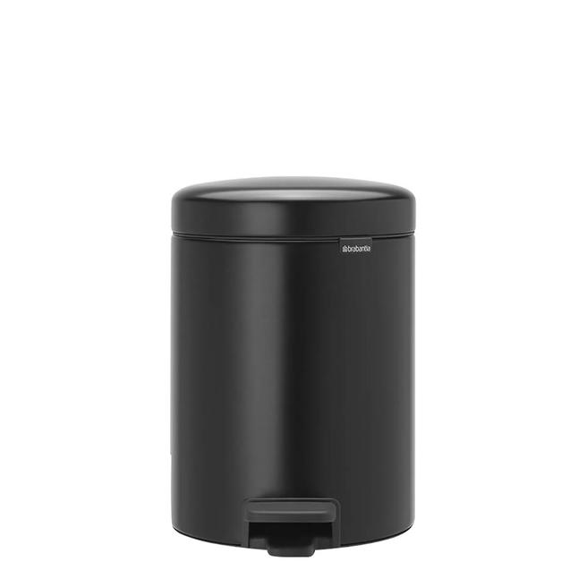 Brabantia NewIcon 5L Pedal Bin, Matte Black