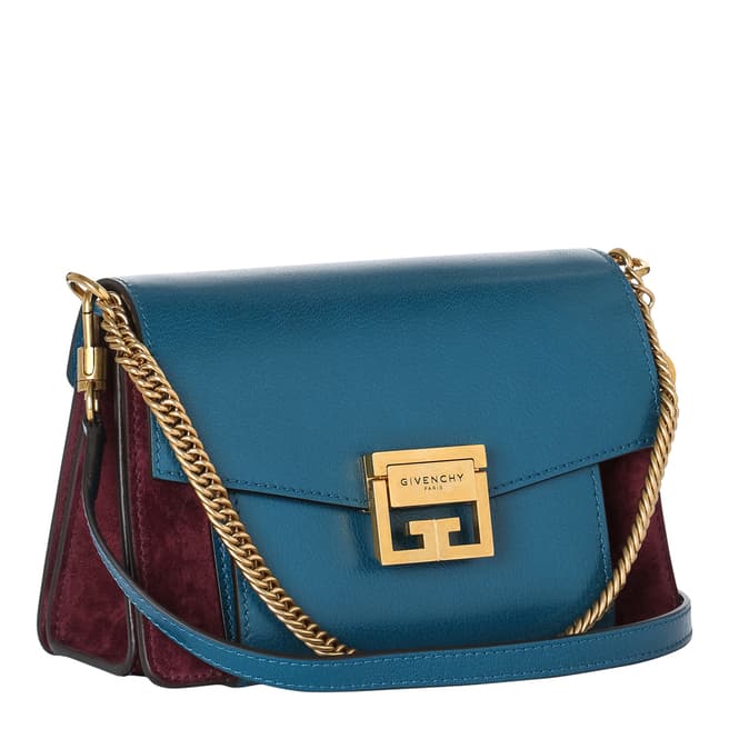 Givenchy Blue/Aubergine GV3 Leather Handbag