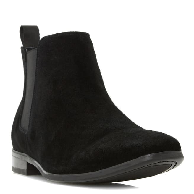 Dune Black Suede Maida Vale Ankle Boots,