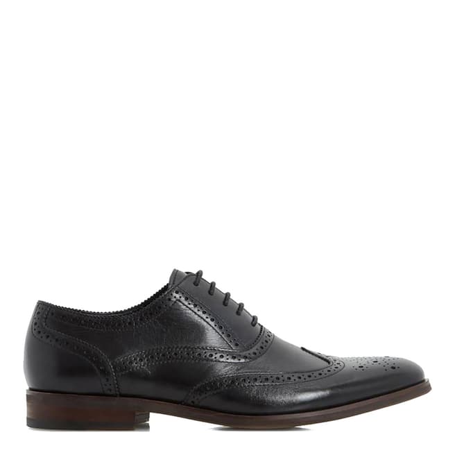 Dune Black Leather Rugby Oxford Brogues