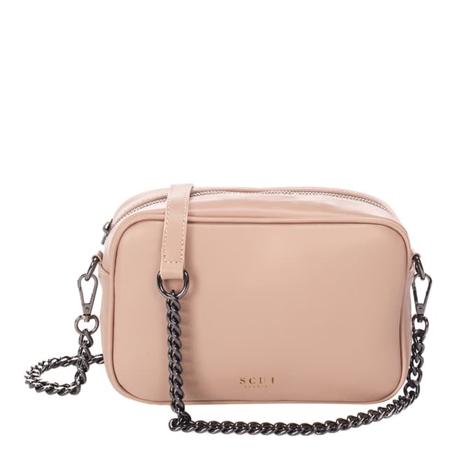 SCUI Studios Light Pink Donatella Crossbody Leather Bag