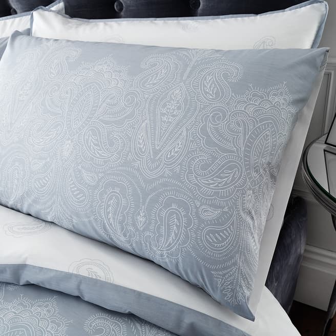 Vanguard Paisley Pair of Housewife Pillowcases, Grey