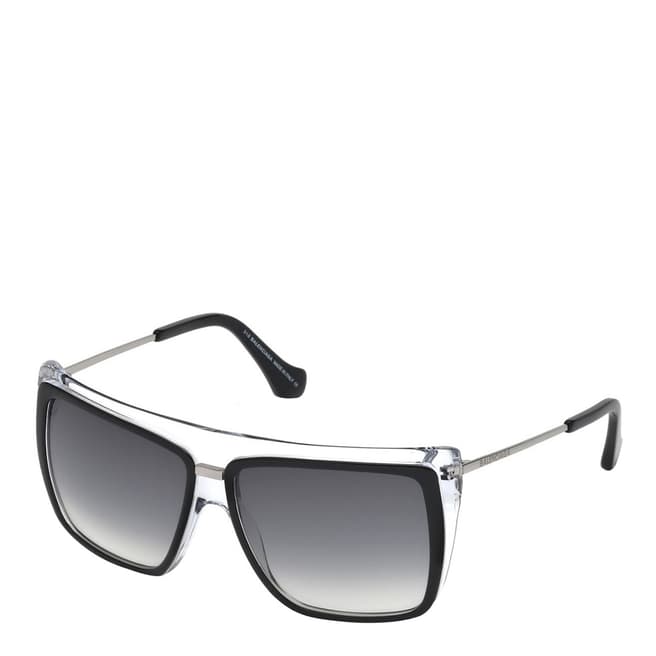 Balenciaga Women's Clear/Black Sunglasses