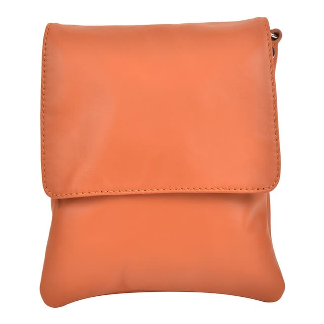 Sofia Cardoni Cognac Leather Shoulder Bag