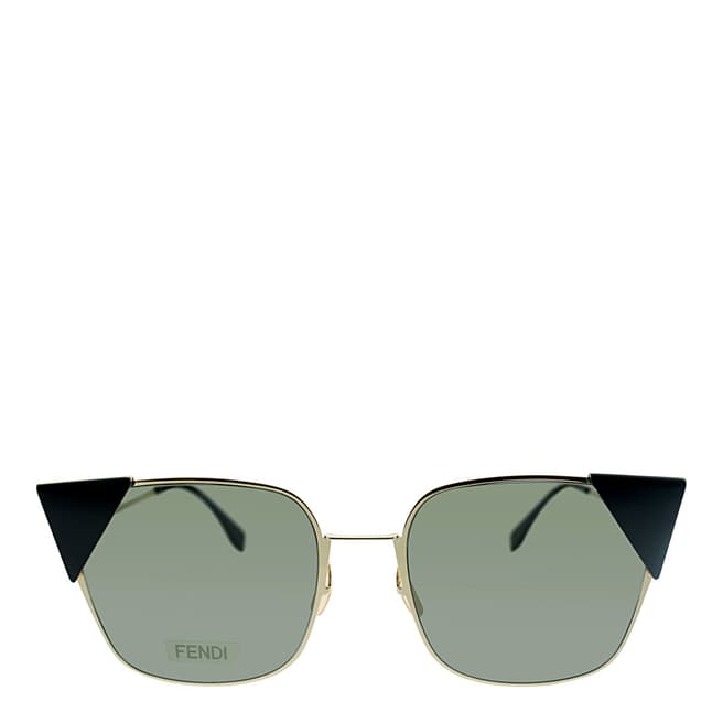 Fendi Women's Light Gold Lei Sunglasses 55mm