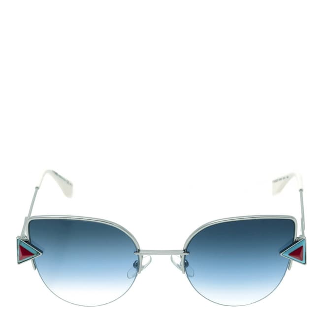 Fendi Women's Silver Rainbow Sunglasses 52mm