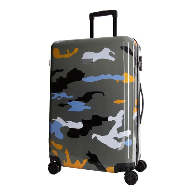 Platinium Orange Marshall 8 Wheeled Suitcase 70cm