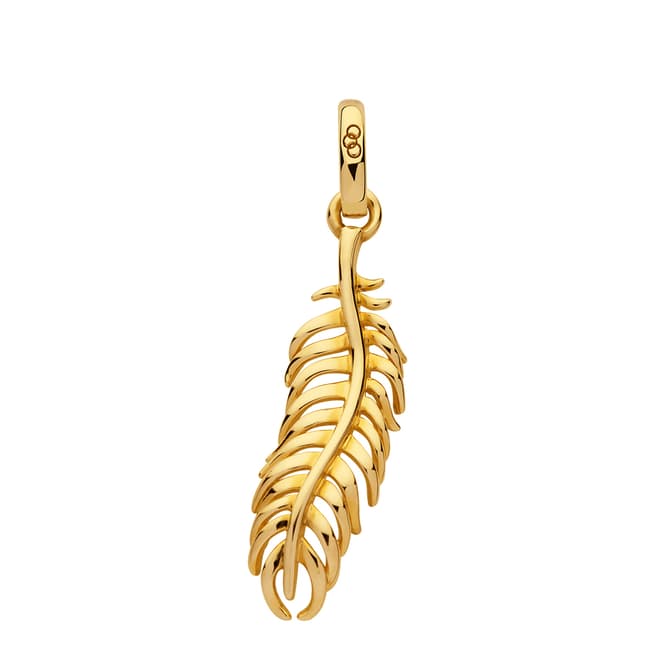 Links of London Yellow Gold Amulet Feather Charm/Pendant