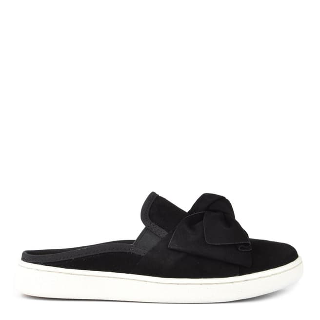 UGG Black Suede Luci Bow Open Back Shoes