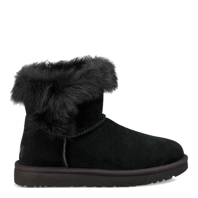 UGG Black Suede Milla Ankle Boots