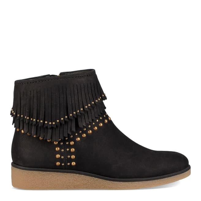 UGG Black Classic Ariane Western Ankle Boots