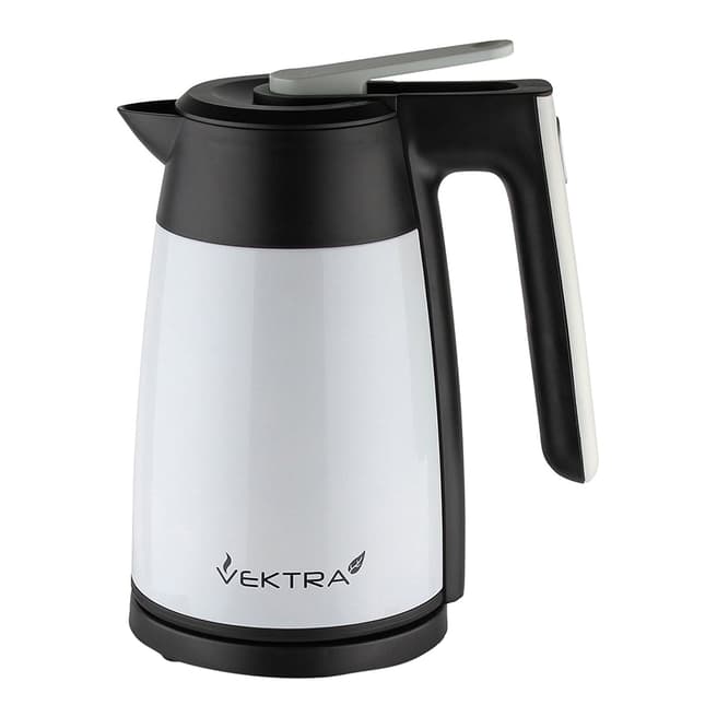 Vektra 1.7L Vacuum Insulated Electric Kettle, White