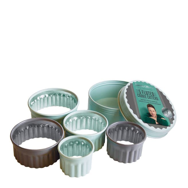 Jamie Oliver Set of 5 Fluted Cookie Cutters