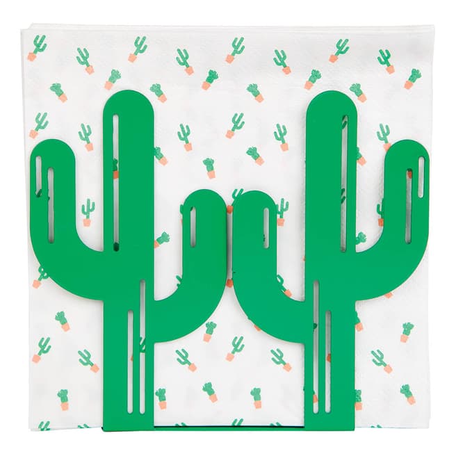 Sunnylife Cactus Napkin Holder & Napkins