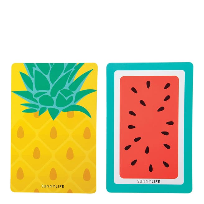 Sunnylife Pineapple & Watermelon Playing Cards