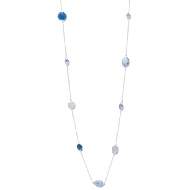 Liv Oliver Blue Gemstone Necklace