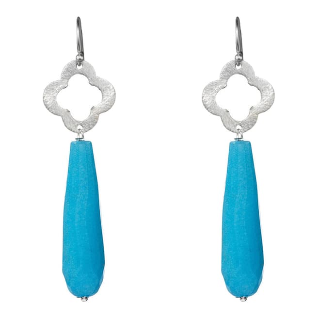 Alexa by Liv Oliver Turquoise Clover Earrings