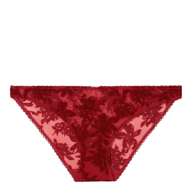 Stella McCartney Red Fleur Dancing Bikini Brief