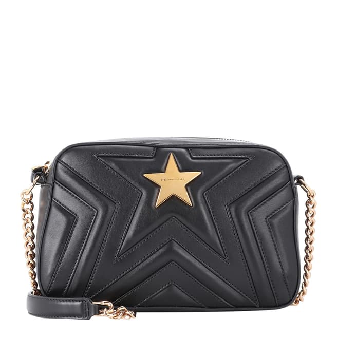 Stella McCartney Black Small Stella Star Shoulder Bag