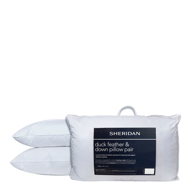 Sheridan Duck Feather & Down Pair of Pillows