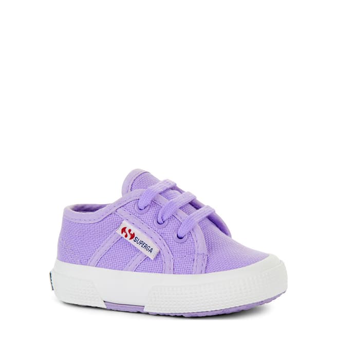 Superga Kids Lilac Lace Up Trainer