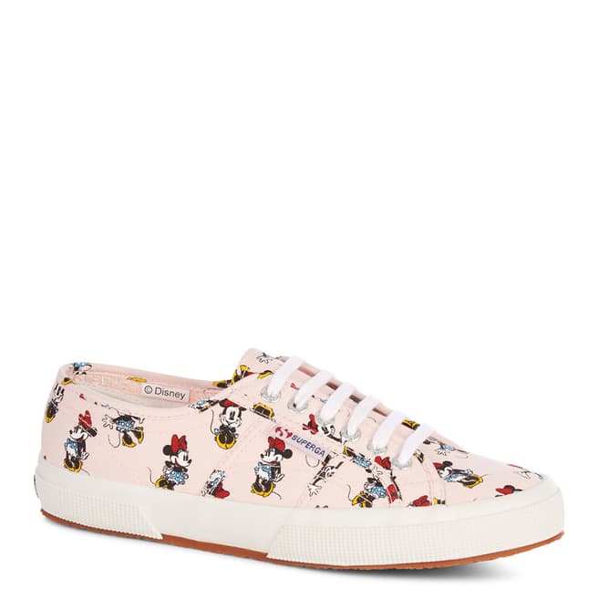 Superga Pink Lace Up Trainer