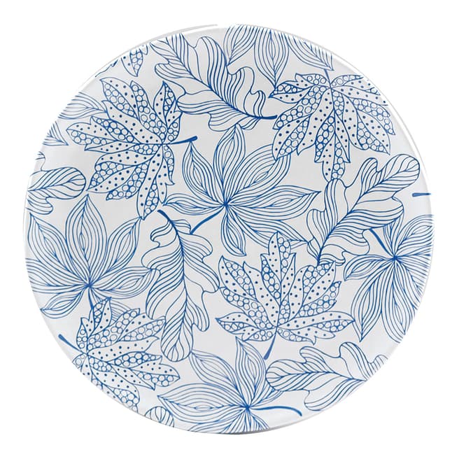 Rose & Tulipani Blue Round Platter 100% Melamine - Diameter 42Cm
