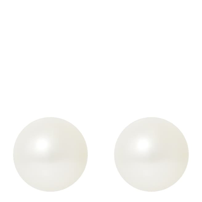 Ateliers Saint Germain Natural White Pear Pearl Earrings 8-9mm
