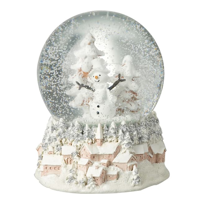 Heaven Sends Snowman Snowglobe With Decorative Base