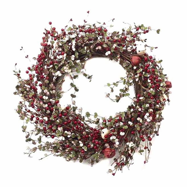 Heaven Sends Large Red & Cream Bell Wreath