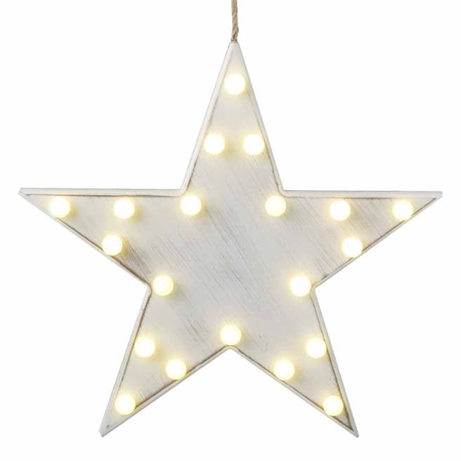 Heaven Sends White Large Hanging LED Star